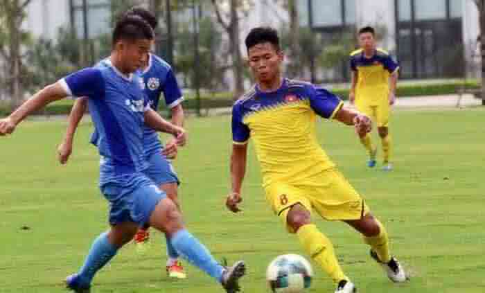 Tin bóng đá - U19 Việt Nam nhận trái đắng trong trận đấu tập với Á quân Hạng Nhất