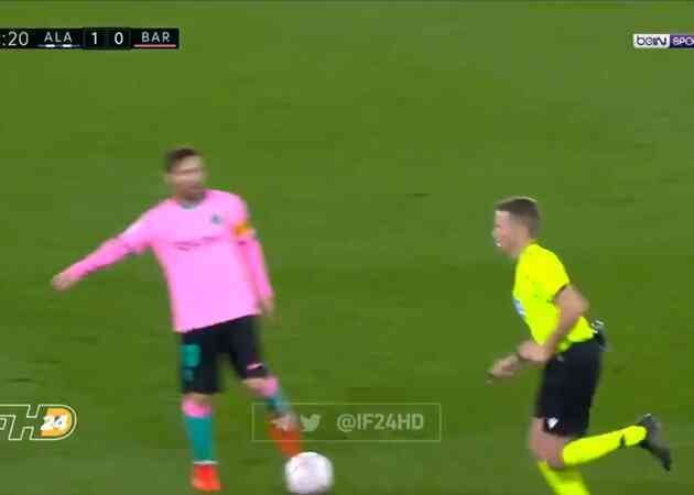 Tin bóng đá - SỐC! Messi thoát thẻ đỏ khó tin dù `thái độ` với trọng tài chính