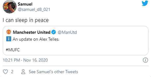 Manchester United: Fans react to Alex Telles update - Bóng Đá