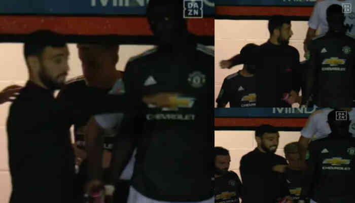 Tin bóng đá - Bruno tỉ tê với Bailly trong đường hầm, chỉ ra điều cần thực hiện ở hiệp 2 trận Luton