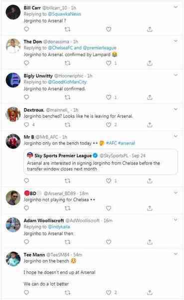 'Jorginho to Arsenal confirmed by Lampard' - Gunners fans spot transfer hint in Chelsea team - Bóng Đá