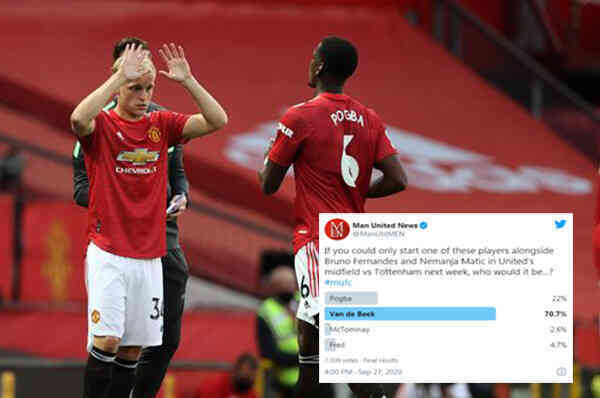 Tin bóng đá - Cho Pogba ra rìa, CĐV Man Utd chọn ra tiền vệ đá chính cùng Matic và Bruno