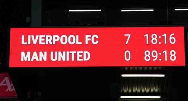 Tin bóng đá - Man Utd lẽ ra chỉ thua Liverpool với tỷ số 1-3