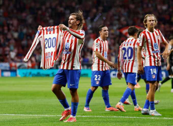 Atletico thắng đậm trong ngày Simeone bị cấm chỉ đạo