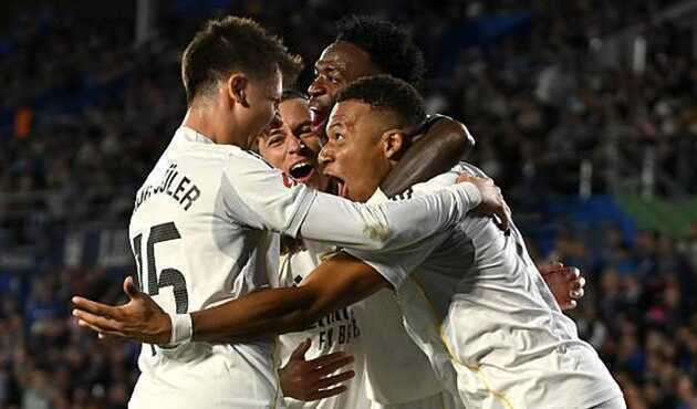 Mbappe sắm vai người hùng, Real nhọc nhằn đánh bại Getafe