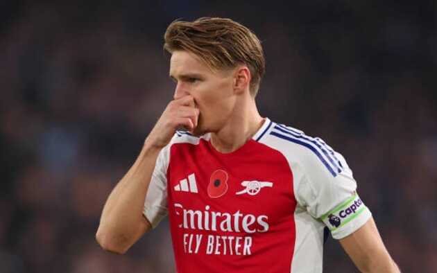 Arsenal bỏ ngỏ ngày Odegaard trở lại, ưu tiên hồi phục an toàn