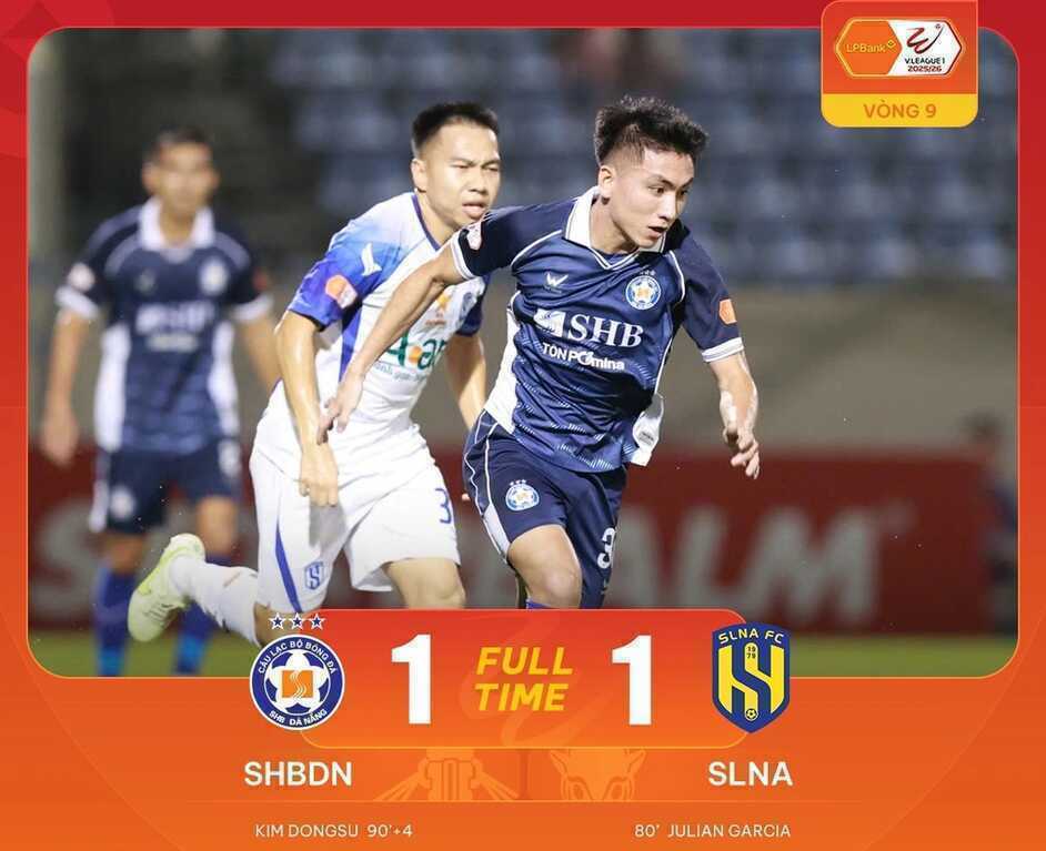 Hoàng Đức ghi bàn cho CLB Ninh Bình, SHB Đà Nẵng cầm hoà SL Nghệ An - 2