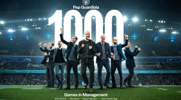 Pep Guardiola: Dấu ấn hoàn hảo ở trận thứ 1.000