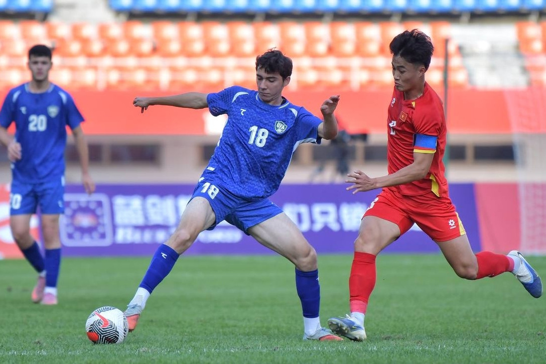U22 Viet Nam thua toi thieu U22 Uzbekistan