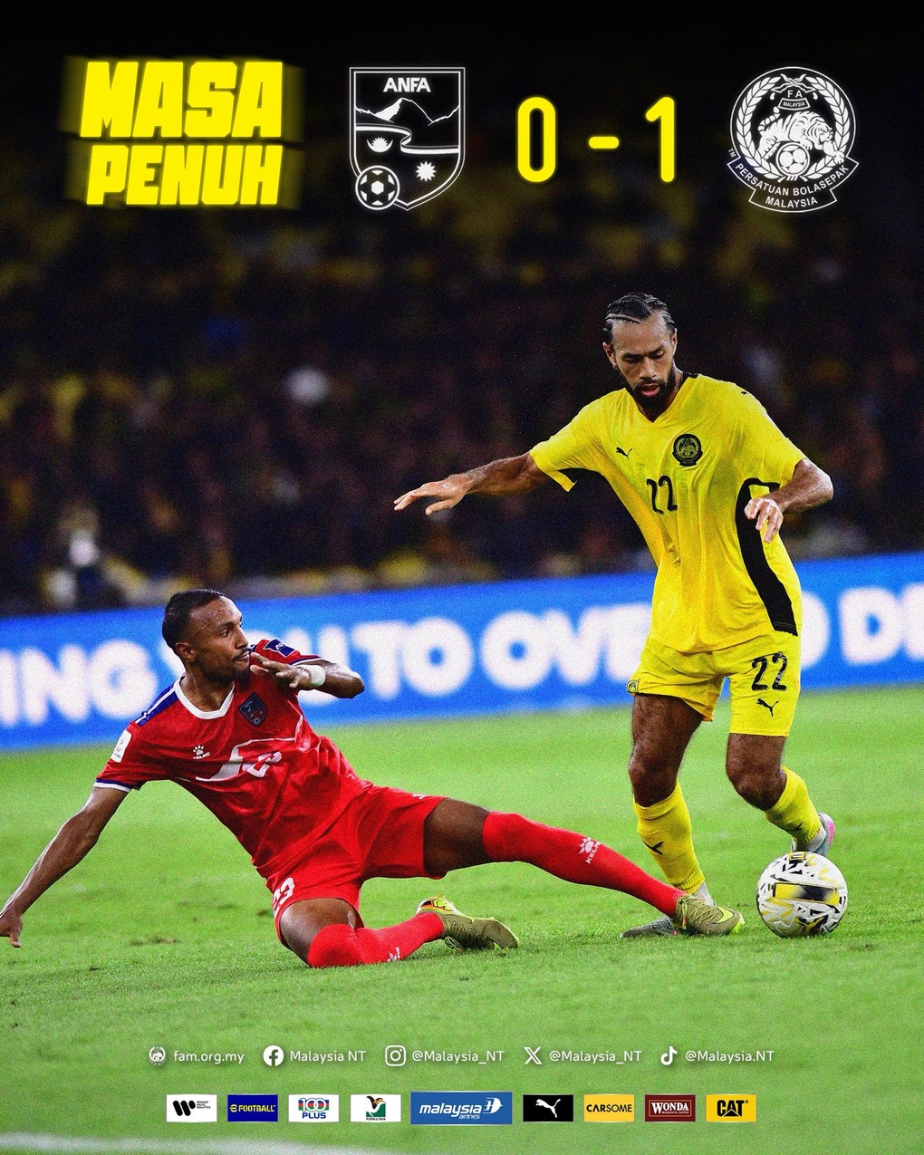 Thắng chật vật, Malaysia bỏ xa tuyển Việt Nam mà vẫn lo ngay ngáy