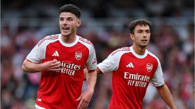 Bộ đôi ăn ý mới của Arsenal.