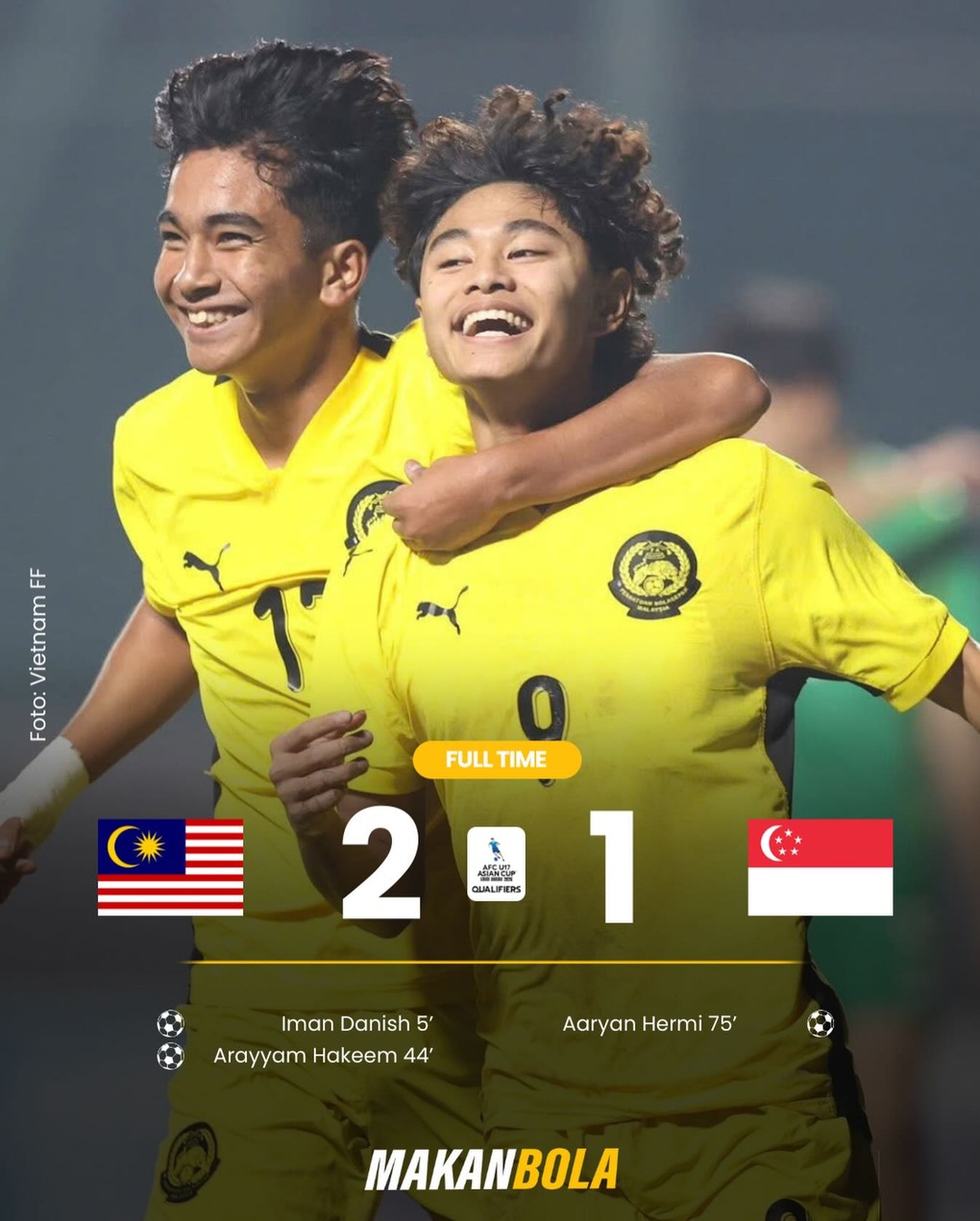 U17 Malaysia thắng nghẹt thở, soán ngôi đầu của U17 Việt Nam