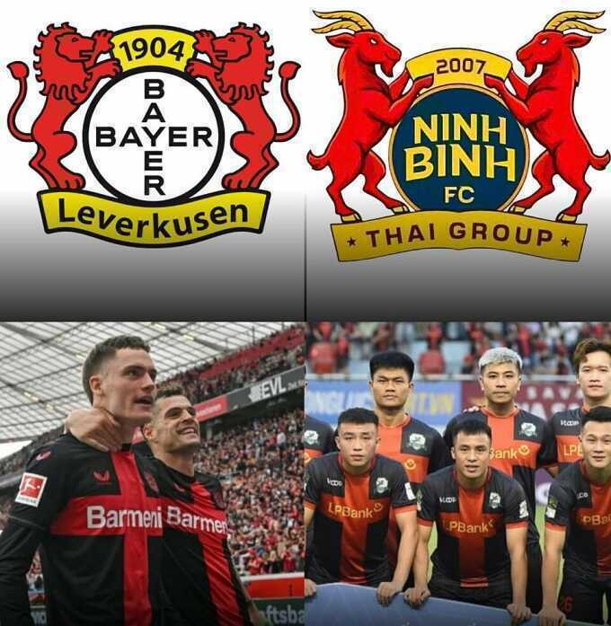 Báo Đức viết về việc CLB Ninh Bình sao chép Bayer Leverkusen