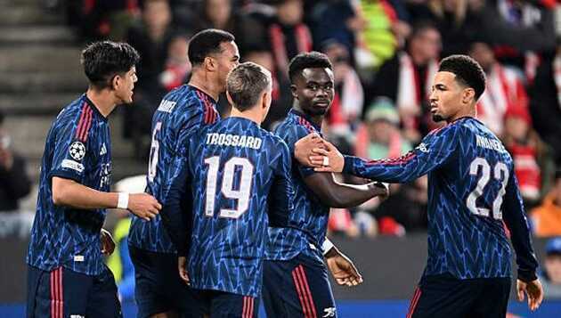 Thắng dễ Slavia Prague, Arsenal tạm chiếm đỉnh bảng Champions League