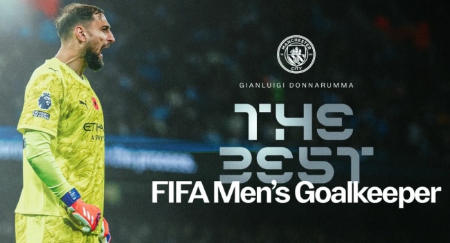 Donnarumma giành giải thưởng Thủ môn xuất sắc nhất năm 2025 của FIFA