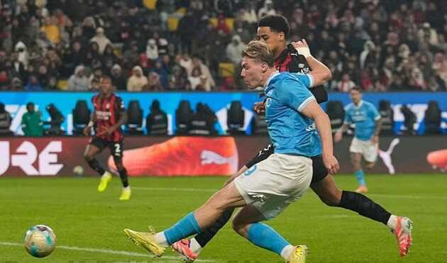 Siêu cúp Ý: Hojlund rực sáng giúp Napoli hạ AC Milan 2-0