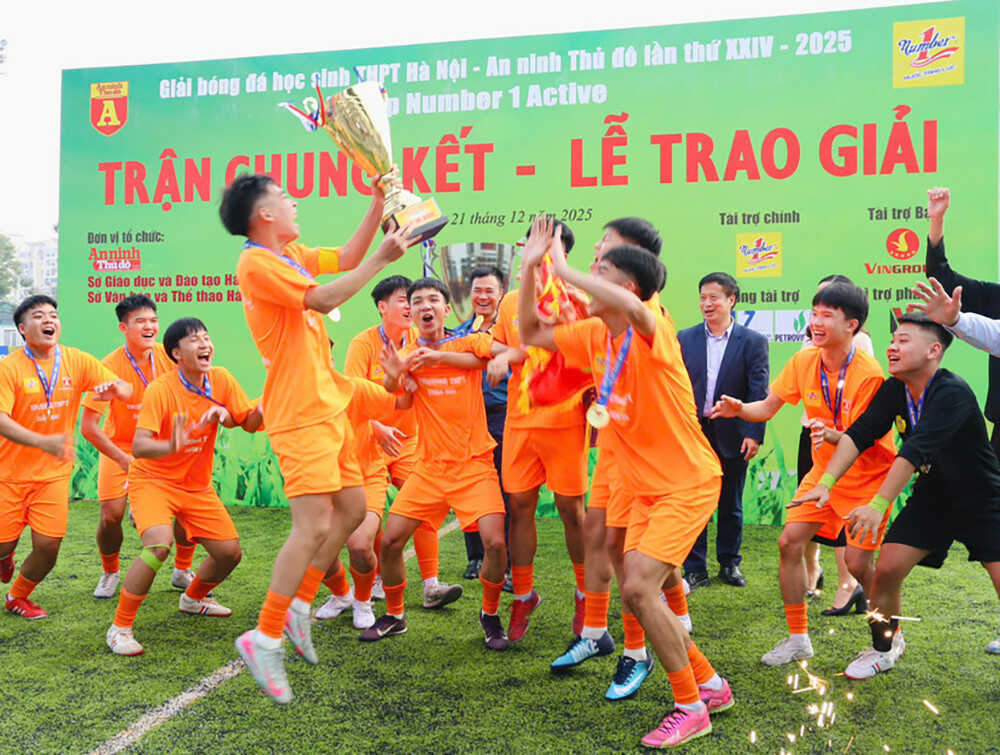 THPT Xuân Mai vô địch bóng đá học sinh Hà Nội 2025