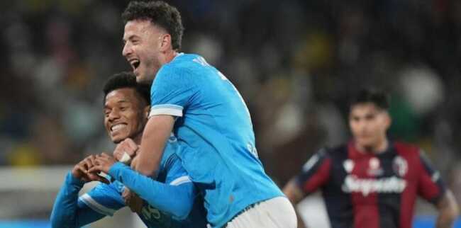 Napoli lên ngôi vô địch Siêu cúp Italia nhờ cú đúp bàn thắng của David Neres