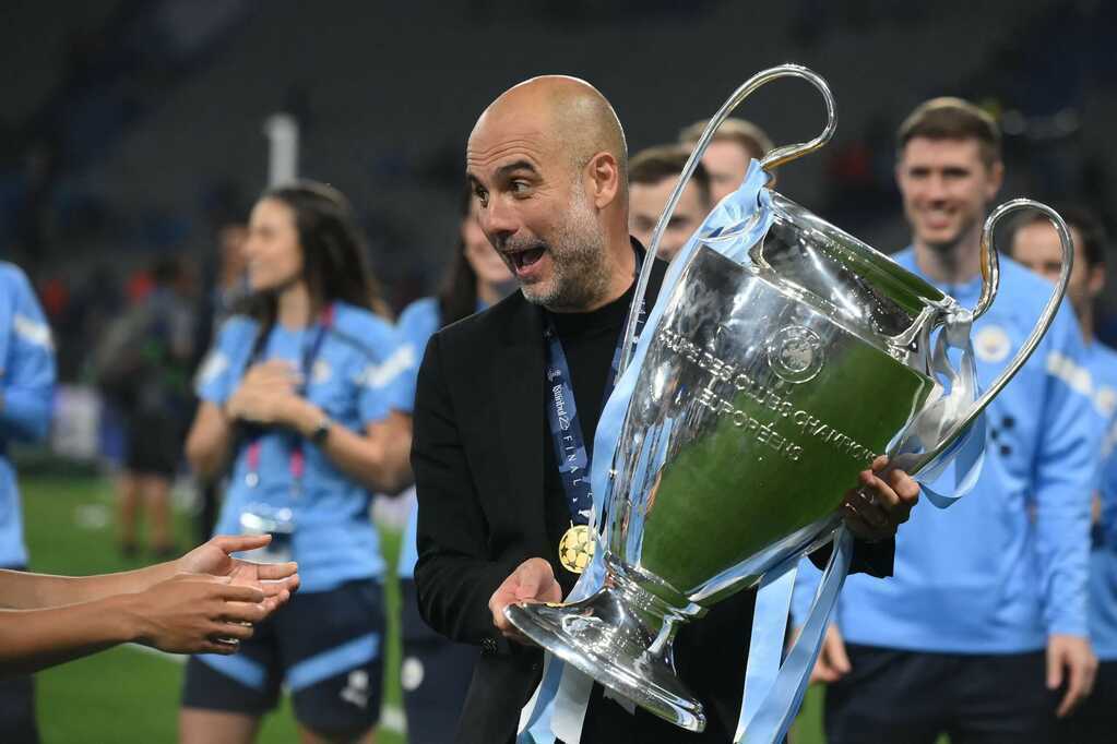 Pep Guardiola đ&atilde; dẫn dắt Manchester City đến vinh quang tại Champions League năm 2023.