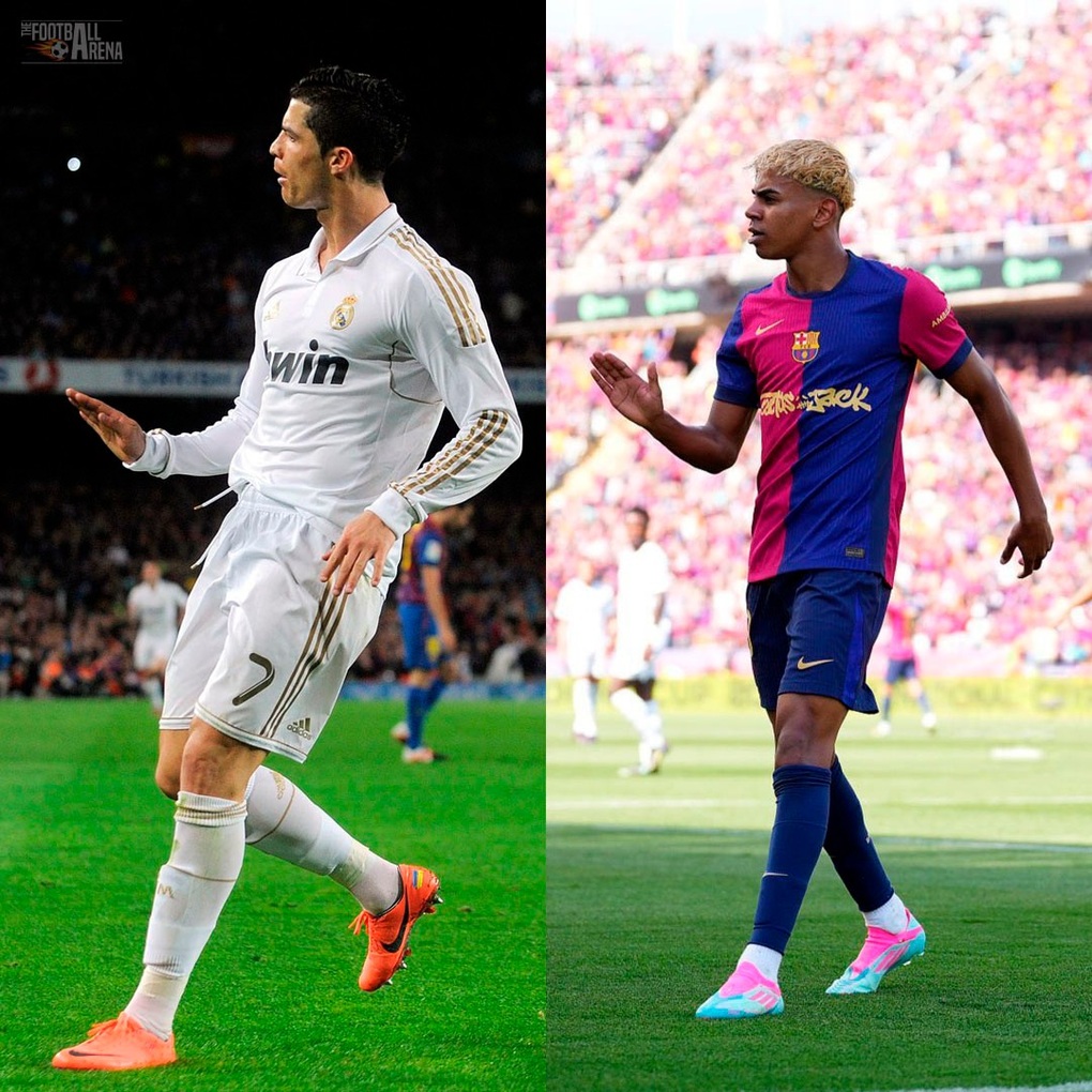 Lamine Yamal gây sốt khi ăn mừng chế giễu C.Ronaldo và Mbappe - 2