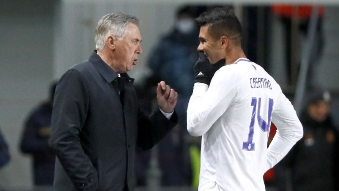 Casemiro: `Brazil cần một HLV lớn như Ancelotti`