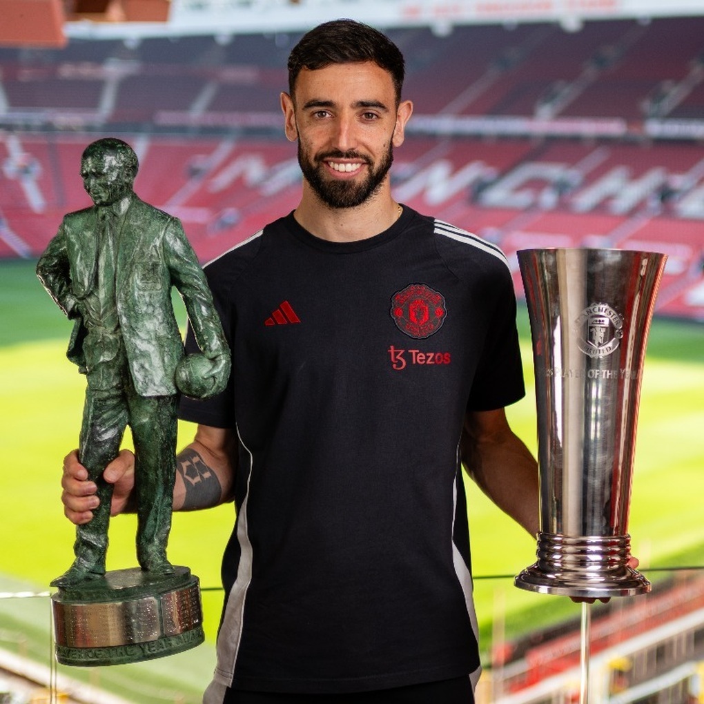 Bruno Fernandes cân bằng thành tích danh giá của Ronaldo tại Man Utd