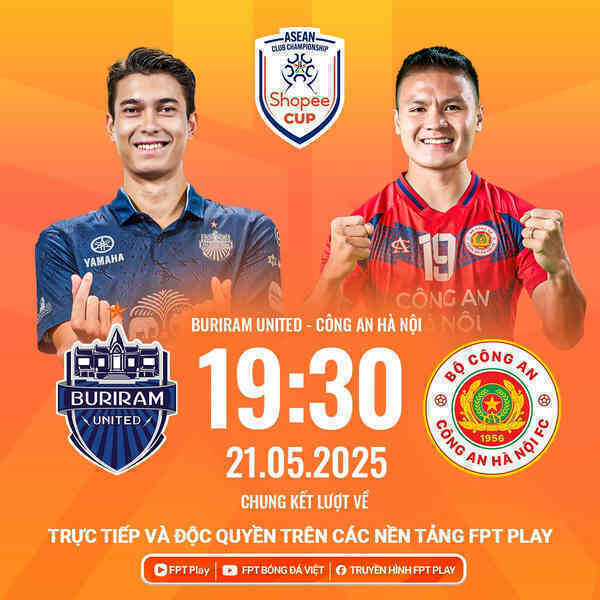 Xem trực tiếp chung kết lượt về Buriram vs CAHN trên kênh nào?