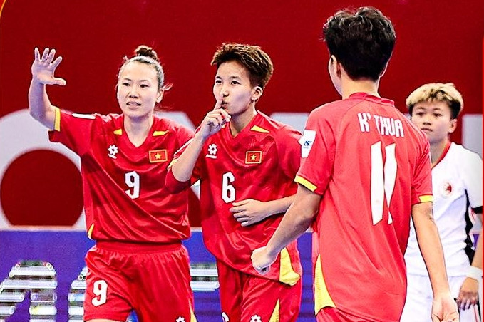 Tuyển futsal nữ Việt Nam thắng Hong Kong, giành vé World Cup