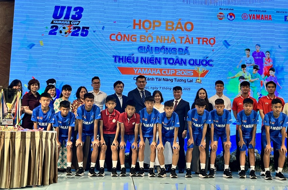 45 đội tranh tài tại giải bóng đá U13 toàn quốc 2025