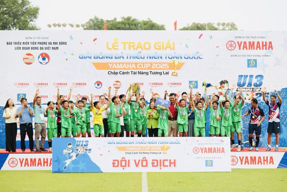 Nam Định lần đầu vô địch U13 Quốc gia