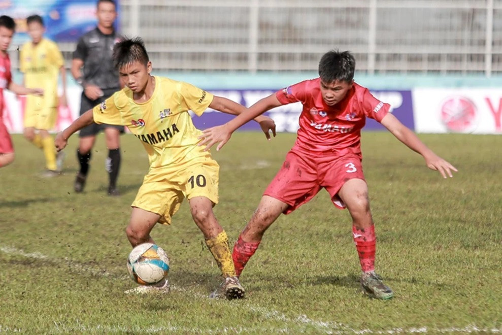 16 đội tranh tài giải U13 toàn quốc 2025 trên sân Gò Đậu