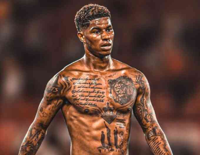 Giải mã các hình xăm trên cơ thể Rashford