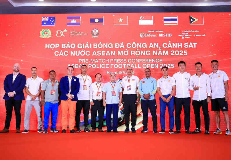 8 đội dự giải bóng đá Công an - Cảnh sát ASEAN 2025