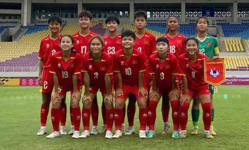 U16 nữ Việt Nam thua Thái Lan ở bán kết giải Đông Nam Á 2025