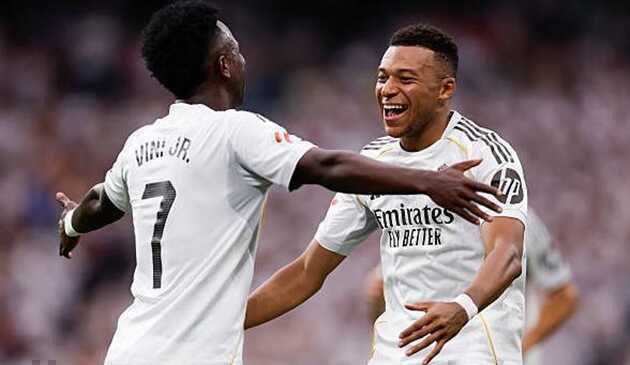 Kylian Mbappe và Vinicius Junior là ngòi nổ chính của Real Madrid.