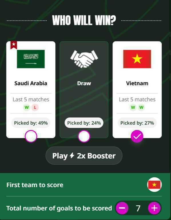 Siêu máy tính dự đoán kết quả trận đấu U23 Việt Nam - U23 Saudi Arabia - 1