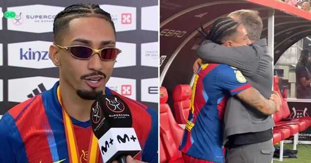 Raphinha tiết lộ suýt rời Barca trước khi gặp Flick