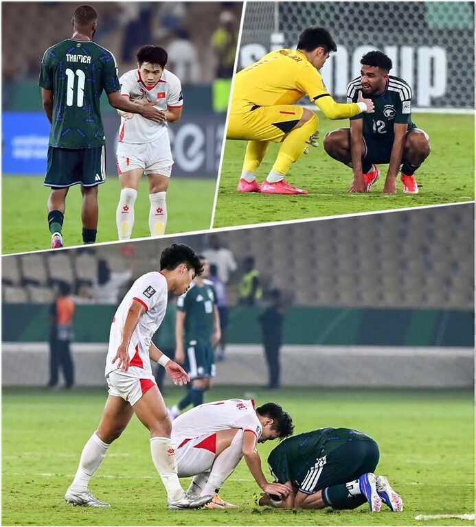 CĐV châu Á ca ngợi hình ảnh đẹp của U23 Việt Nam với cầu thủ Saudi Arabia