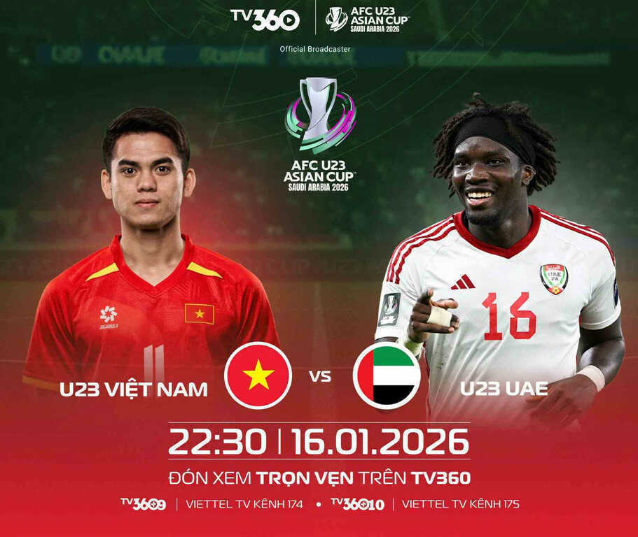 Link xem trực tiếp U23 Việt Nam vs U23 UAE: Tứ kết U23 châu Á 2026
