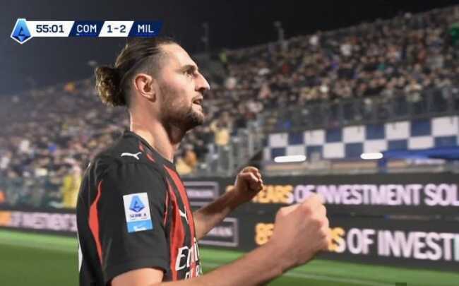 Rabiot ghi b&agrave;n cho Milan.