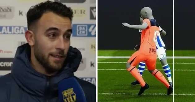 Eric Garcia mỉa mai chính trọng tài cũng không tin vào quyết định việt vị