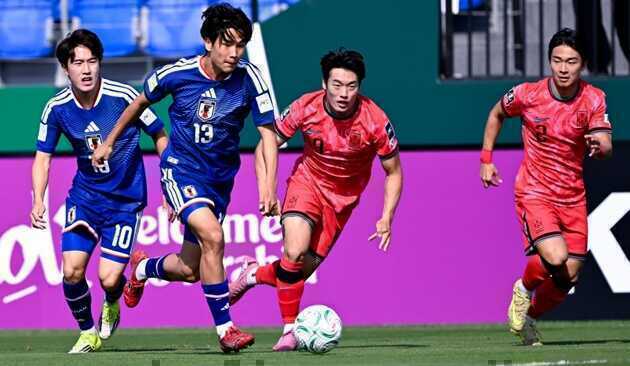 U23 H&agrave;n Quốc để thua trước Nhật Bản ở trận b&aacute;n kết.