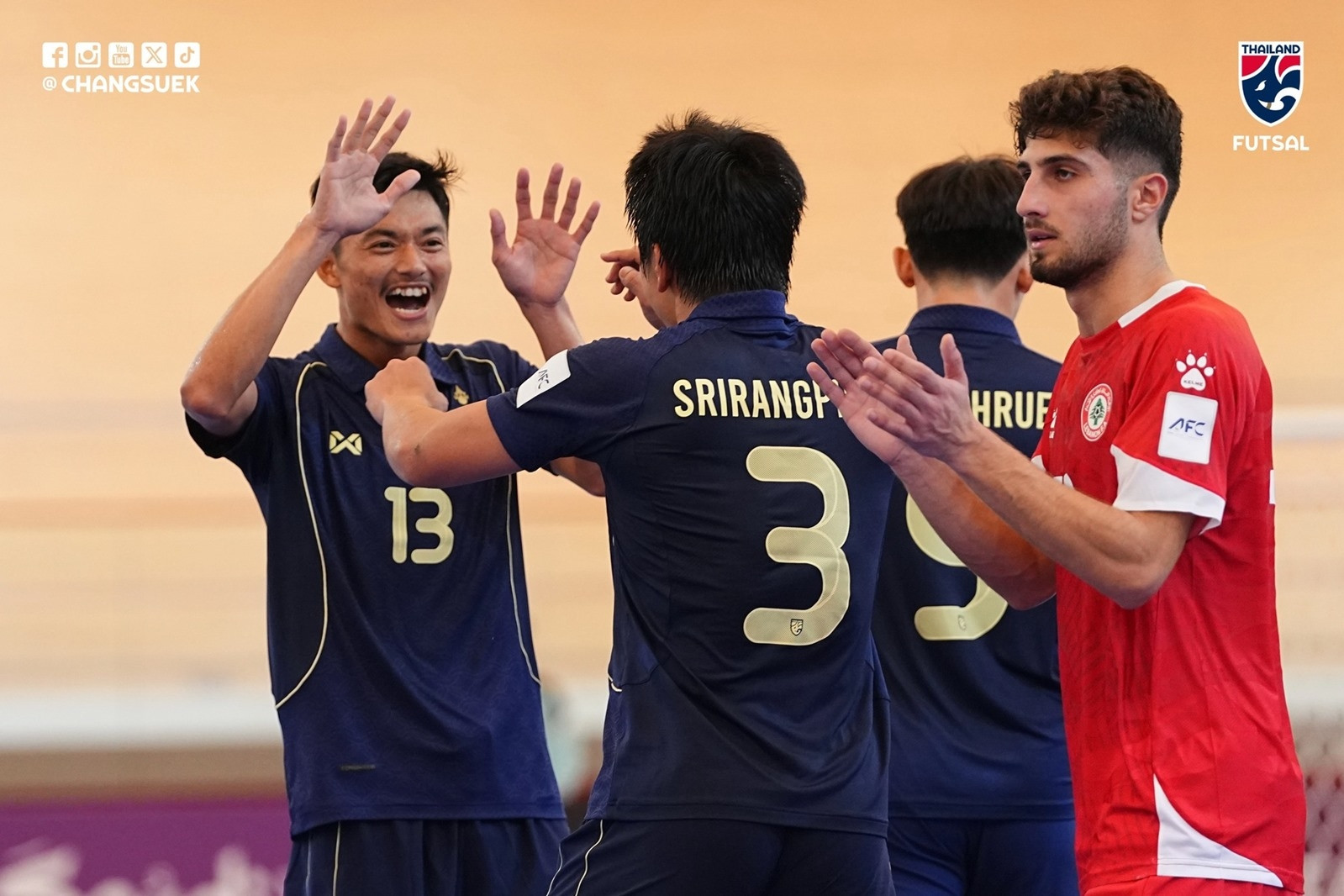 Thái Lan hạ Lebanon trước trận gặp tuyển futsal Việt Nam