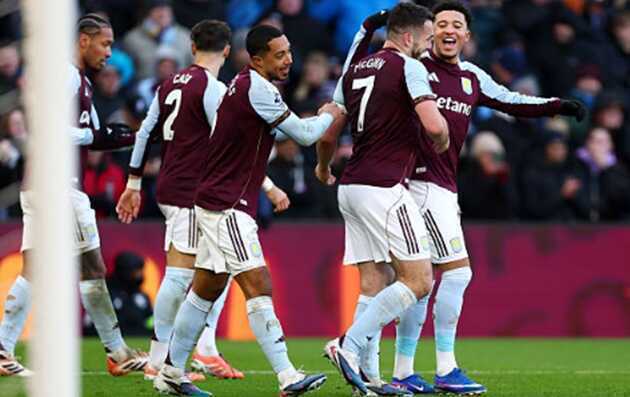 Aston Villa vượt Man City chiếm ngôi nhì bảng khi hạ Forest
