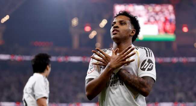 Rodrygo lập c&ocirc;ng cho Real.