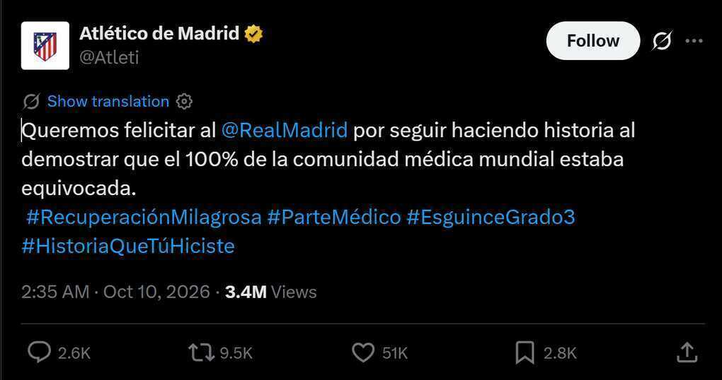 Atletico tiếp tục mỉa mai Real