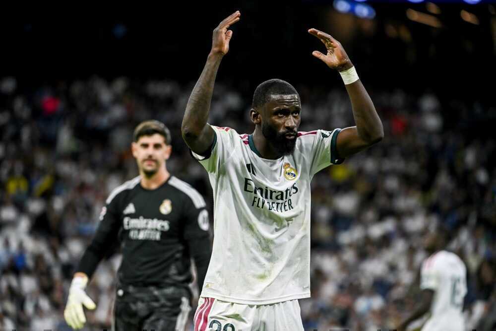 Antonio Rudiger: 7,4 điểm. Rudiger gợi nhớ h&igrave;nh ảnh mạnh mẽ quen thuộc với m&agrave;n tr&igrave;nh diễn gi&agrave;u kinh nghiệm. Ảnh: EPA.