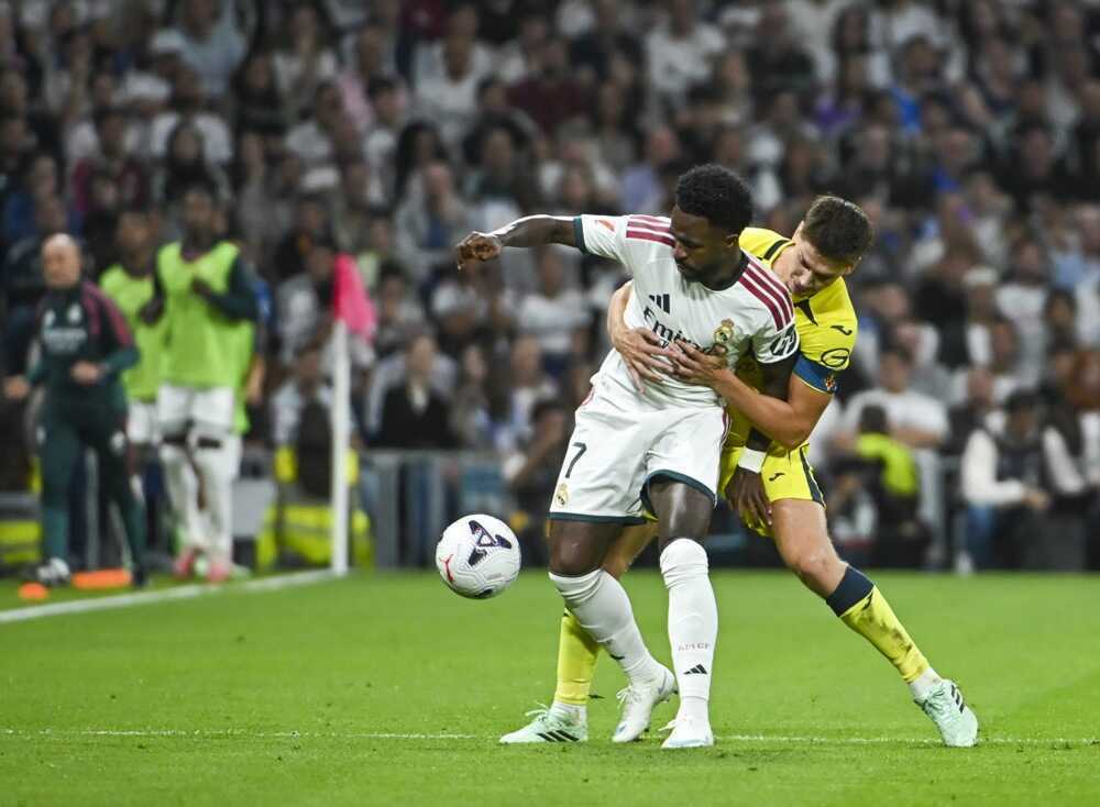 Vinicius c&oacute; trận đấu đ&aacute;ng qu&ecirc;n trước Villarreal. Ảnh: EPA.