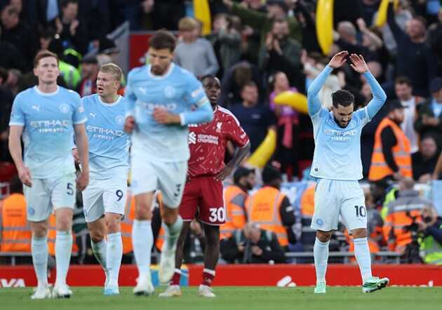 Man City đánh bại Liverpool trong nỗi hoài nghi tột cùng