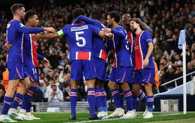PSG gieo sầu cho Man City trong đại tiệc 6 bàn tại Etihad